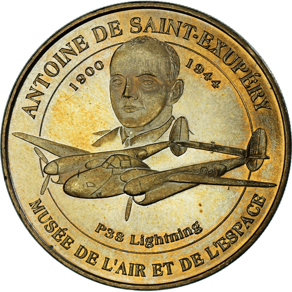 France, Token, Touristic token, P-38 - Antoine de Saint-Exupéry, Arts &