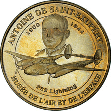 France, Token, Touristic token, P-38 - Antoine de Saint-Exupéry, Arts &