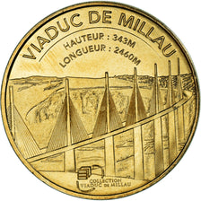 France, Token, 12/ Viaduc de Millau, 2018, MDP, MS(63), Copper-nickel Aluminium