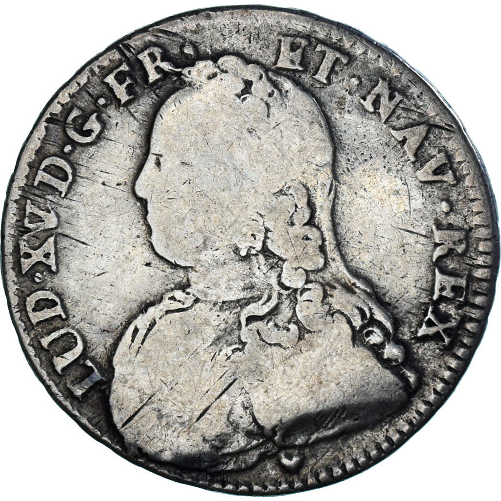 Munten, Frankrijk, 1/2 Ecu aux branches d'olivier, 1732, Strasbourg, FR, Zilver