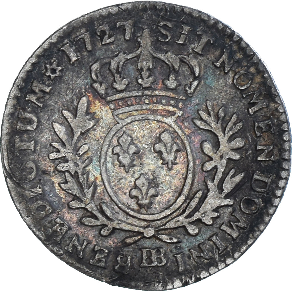 Moeda, França, Louis XV, 1/10 Écu aux branches d'olivier, 12 Sols, 1/10 ECU
