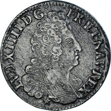 Moeda, França, Louis XIV, 44 Sols de Strasbourg, 1/2 ECU, 44 Sols, 1709
