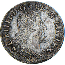 Munten, Frankrijk, Louis XIV, 5 Sols aux insignes, 5 Sols, 1/16 ECU, 1704