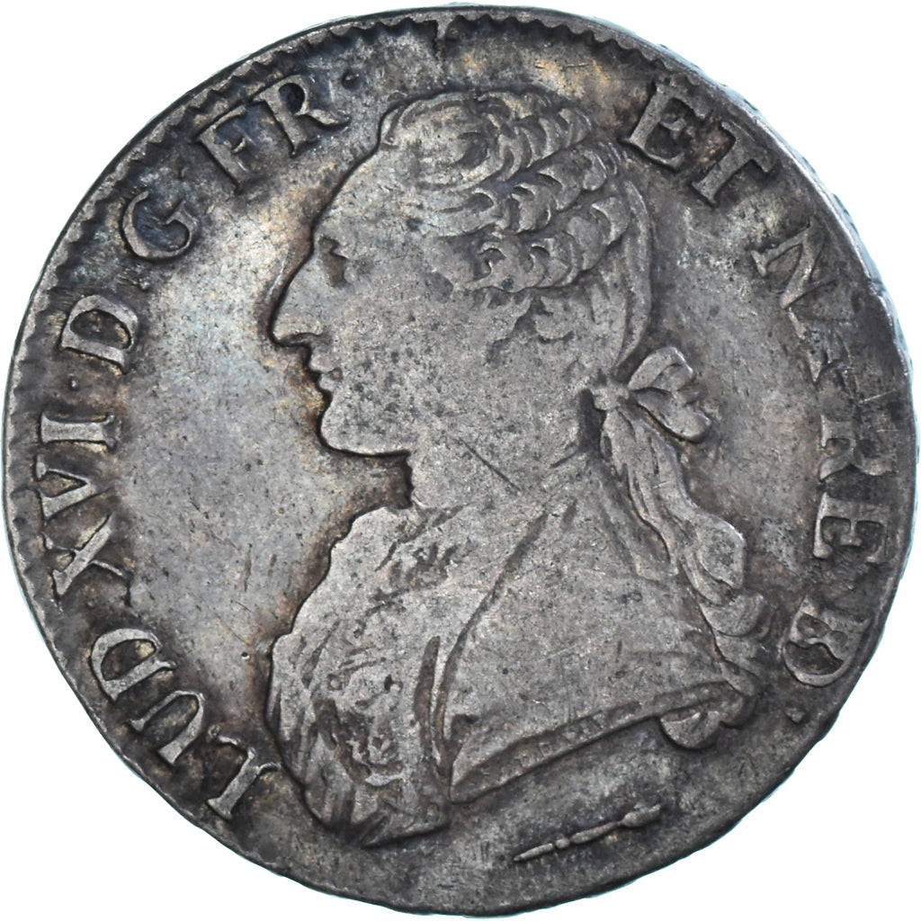 Moneta, Francia, Louis XVI, Ecu, 1785, Pau, MB+, Argento, KM:572, Gadoury:356a
