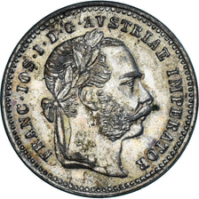 Coin, Austria, Franz Joseph I, 10 Kreuzer, 1872, Vienne, AU(55-58), Silver