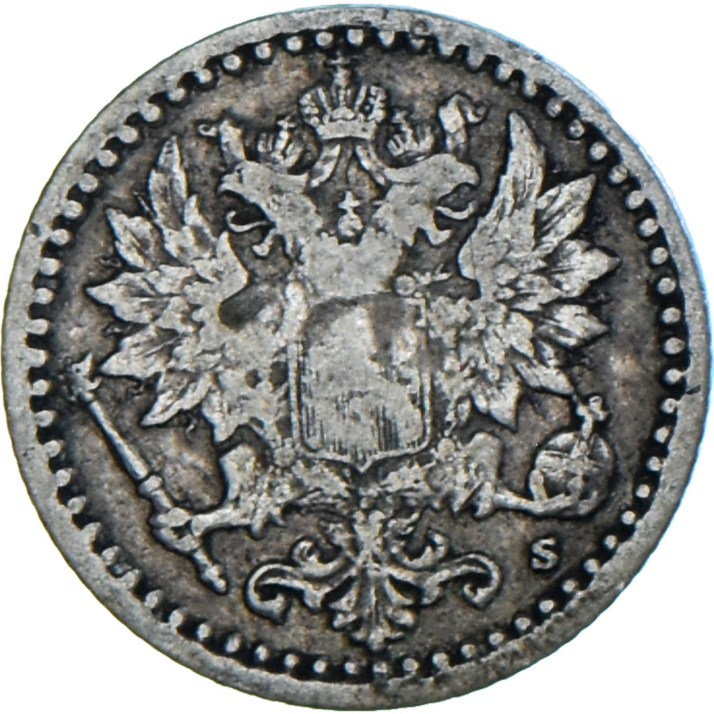 Coin, Finland, Alexander II, 25 Penniä, 1866, EF(40-45), Silver, KM:6.1
