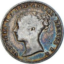 Moneta, Gran Bretagna, Victoria, 3 Pence, 1861, MB, Argento, KM:730