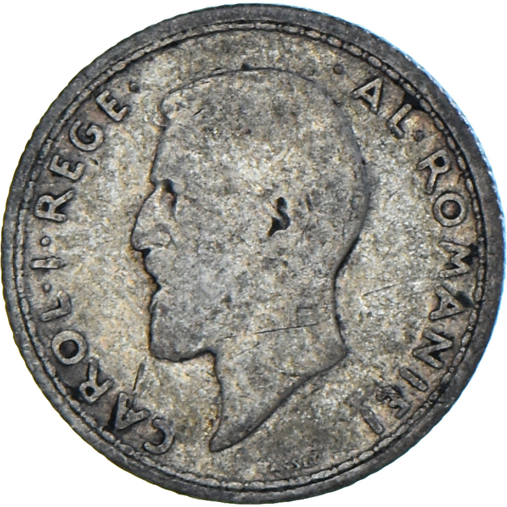 Moneta, Romania, Carol I, 50 Bani, 1910, MB, Argento, KM:41