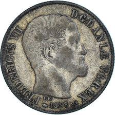 Coin, Denmark, Frederik VII, 16 Skilling Rigsmont, 1858, Copenhagen, VF(20-25)