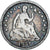Moneta, USA, Seated Liberty Half Dime, Half Dime, 1857, Philadelphia, VF(20-25)