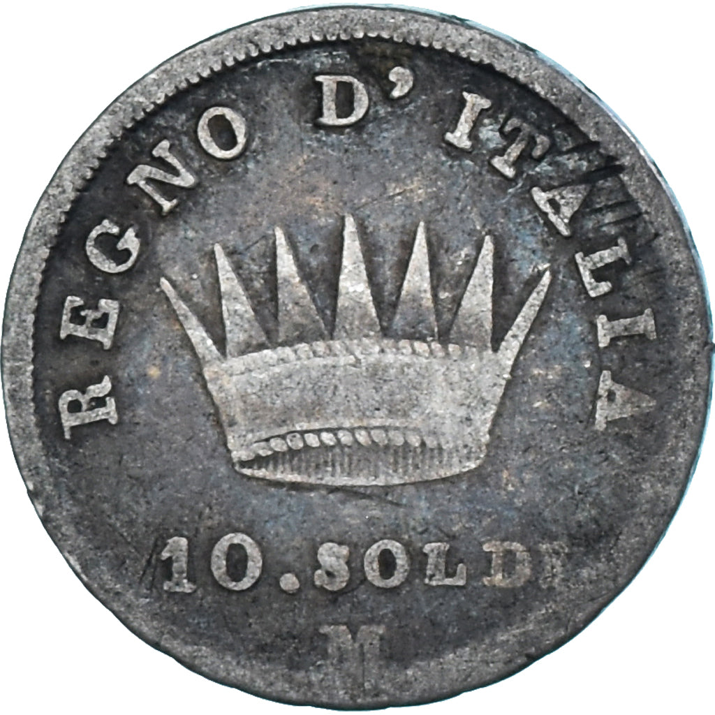 Coin, ITALIAN STATES, KINGDOM OF NAPOLEON, Napoleon I, 10 Soldi, 1809, Milan