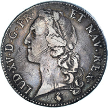 Munten, Frankrijk, Louis XV, Écu au bandeau, 1762, Paris, FR+, Zilver