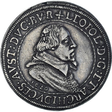 Coin, German States, ALSACE, Leopold V, Thaler, 1620, Ensisheim, EF(40-45)