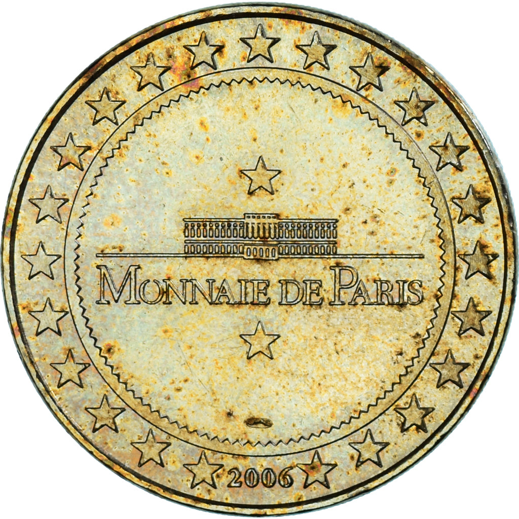 Francia, zeton, Jetón turístico, 50/ Abbaye du Mont-Saint-Michel, Arts &