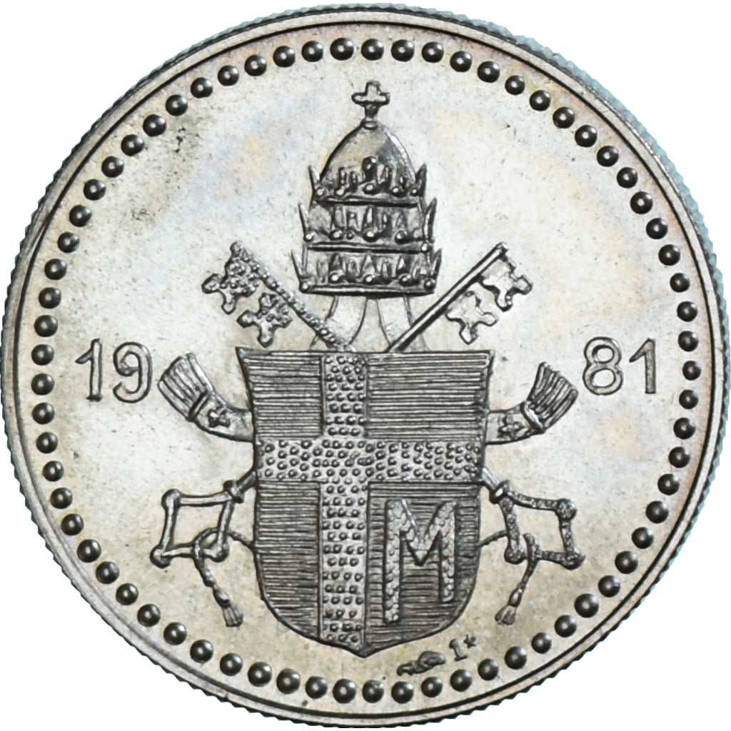 Vatican, Medal, Jean-Paul II, 1981, AU(55-58), Silver