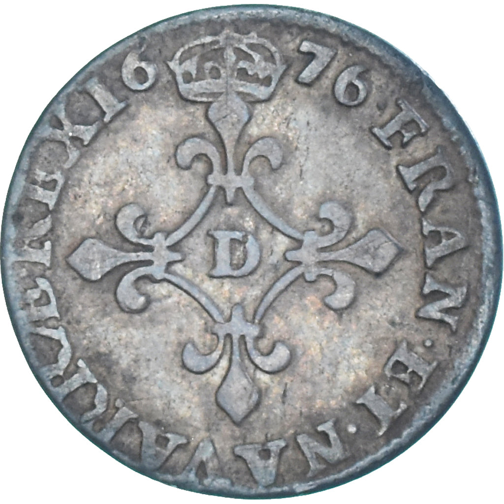 Coin, France, Louis XIV, 4 Sols des Traitants, 1676, Vimy, VF(30-35), Silver