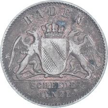 Coin, German States, BADEN, Friedrich I, Kreuzer, 1867, VF(30-35), Copper