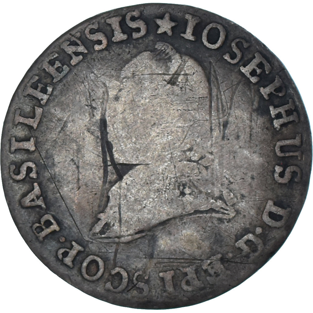 Coin, SWISS CANTONS, BASEL, Joseph Sigismund, 12 Kreuzer, 1788, Basel