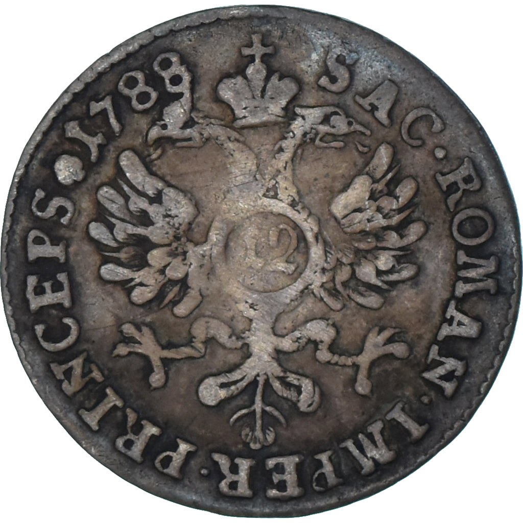 Coin, SWISS CANTONS, BASEL, Joseph Sigismund, 12 Kreuzer, 1788, Basel