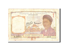 Banconote, INDOCINA FRANCESE, 1 Piastre, 1932, KM:54b, Undated, MB