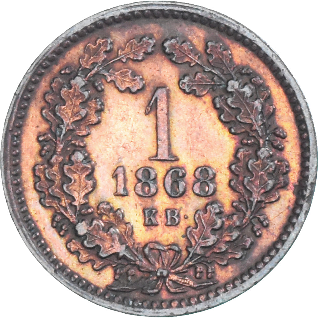 Coin, Hungary, Franz Joseph I, Krajczar, 1868, Kremnitz, VF(30-35), Copper