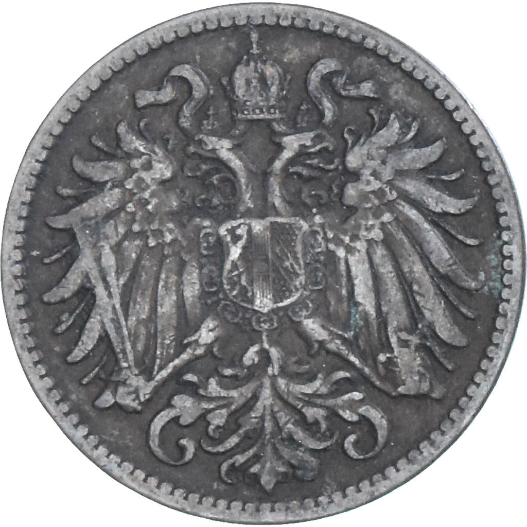 Munten, Oostenrijk, Franz Joseph I, 2 Heller, 1907, FR+, Bronzen, KM:2801