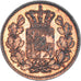 Monnaie, Etats allemands, BAVARIA, Ludwig II, 2 Pfennig, 1864, TTB, Cuivre