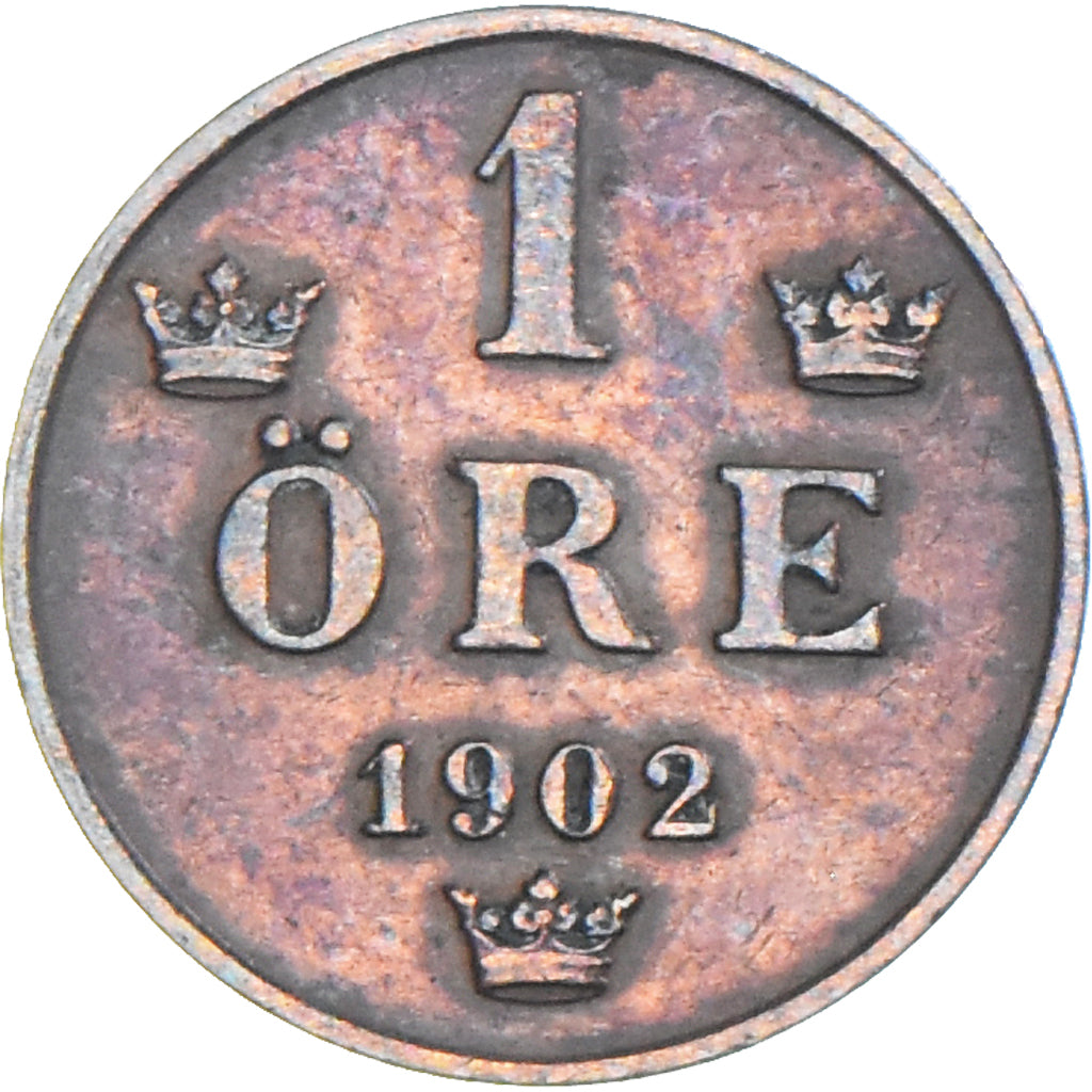 Coin, Sweden, Oscar II, Ore, 1902, VF(30-35), Bronze, KM:750
