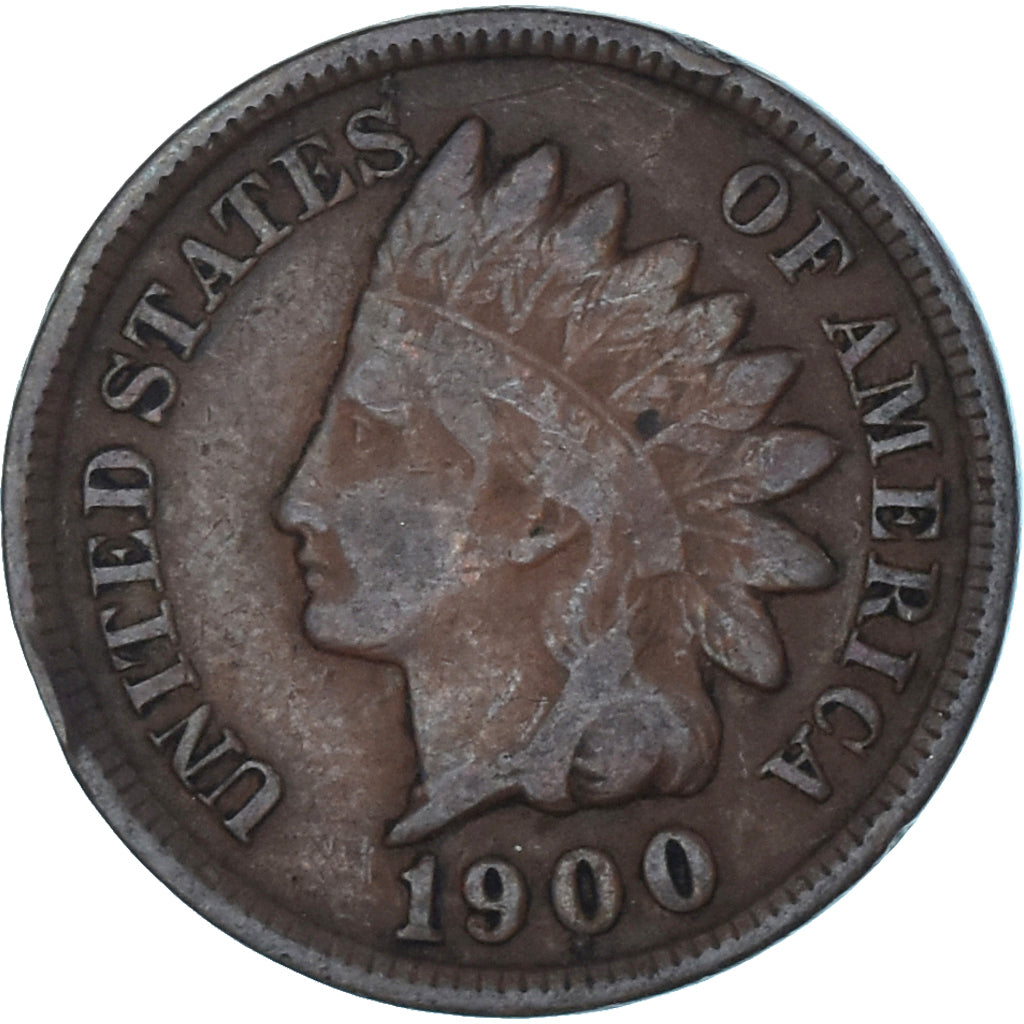 Coin, United States, Indian Head Cent, Cent, 1900, U.S. Mint, Philadelphia