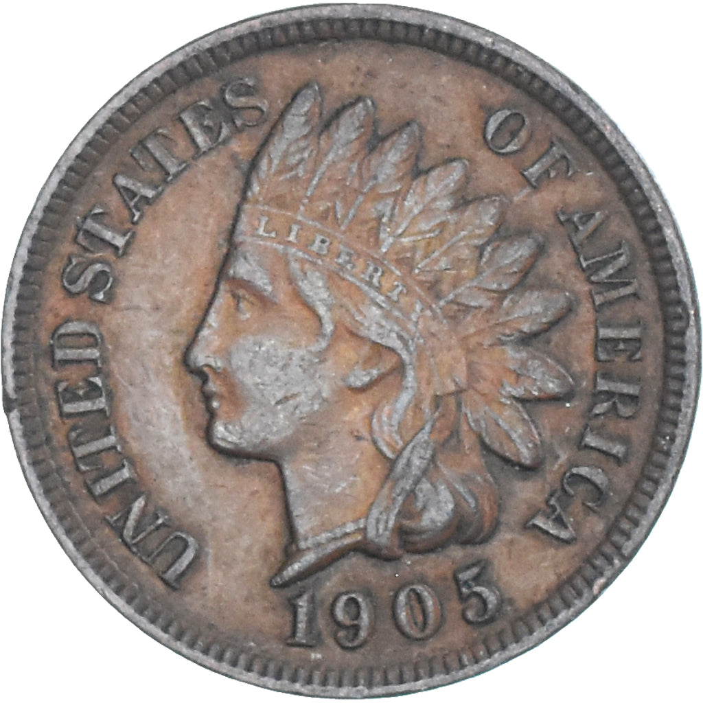 Coin, United States, Indian Head Cent, Cent, 1905, U.S. Mint, Philadelphia