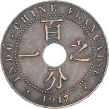 Coin, FRENCH INDO-CHINA, Cent, 1917, Paris, EF(40-45), Bronze, KM:12.1