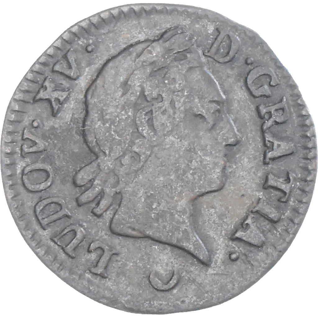 Munten, Frankrijk, Louis XV, Liard à la vieille tête, Liard, 1774, Metz, FR+