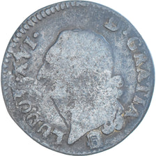 Munten, Frankrijk, Louis XVI, Sol ou sou, Sol, 1785, Bordeaux, ZG+, Koper