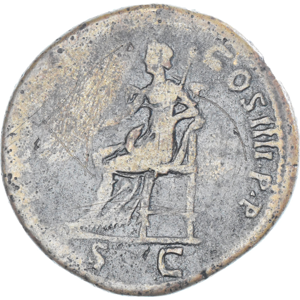 Coin, Trajan, Sestertius, Rome, VF(20-25), Bronze, RIC:399