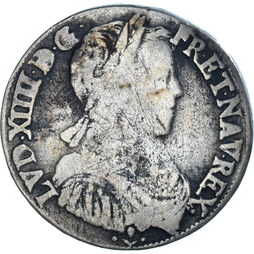 Moneda, Francia, Louis XIV, 1/2 Écu à la mèche longue, 1/2 Ecu, 1658