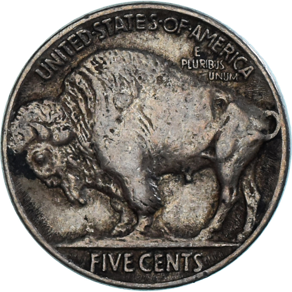 Moneda, Estados Unidos, Buffalo Nickel, 5 Cents, 1928, Philadelphia, BC+, Cobre