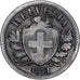 Coin, Switzerland, 2 Rappen, 1851, Paris, VF(20-25), Bronze, KM:4.1