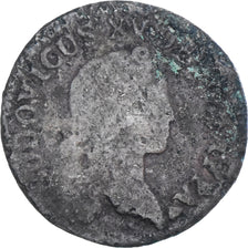 Coin, France, Louis XV, Liard, 1720, Strasbourg, VF(20-25), Copper, KM:450.3
