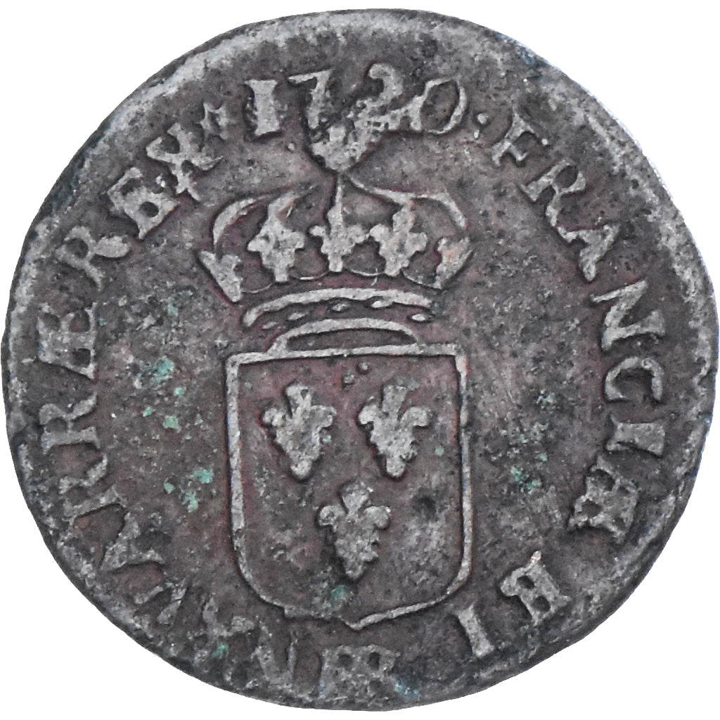 Coin, France, Louis XV, Liard, 1720, Strasbourg, VF(20-25), Copper, KM:450.3