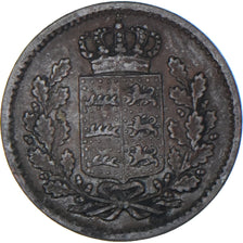 Moneta, Stati tedeschi, WURTTEMBERG, Wilhelm I, 1/4 Kreuzer, 1856, BB, Rame