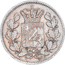 Coin, German States, BAVARIA, Ludwig II, 2 Pfennig, 1862, EF(40-45), Copper