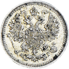 Monnaie, Russie, Nicholas II, 5 Kopeks, 1888, St. Petersburg, TTB, Argent