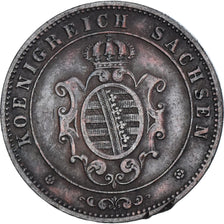 Monnaie, Etats allemands, SAXONY-ALBERTINE, Johann, 5 Pfennig, 1862, Dresde