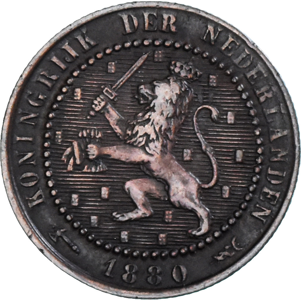 Münze, Niederlande, William III, Cent, 1880, S, Bronze, KM:107.1