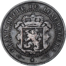 Coin, Luxembourg, William III, 2-1/2 Centimes, 1854, Utrecht, VF(30-35), Bronze