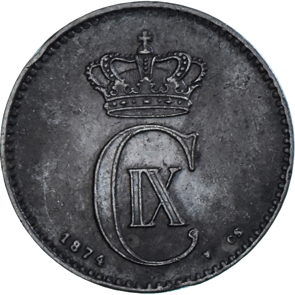 Coin, Sweden, Oscar II, 2 Öre, 1874, VF(30-35), Bronze, KM:735