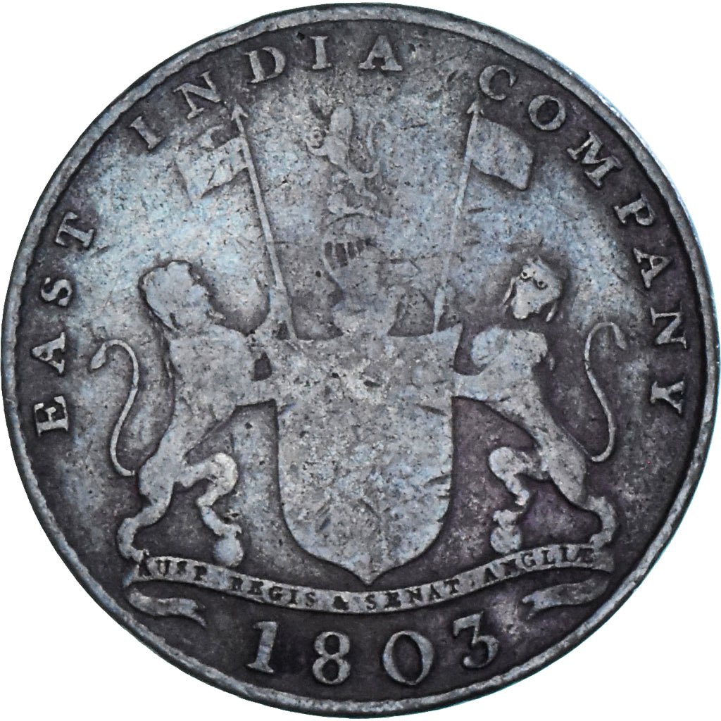 Coin, INDIA-BRITISH, MADRAS PRESIDENCY, 10 Cash, 1803, Soho Mint, Birmingham