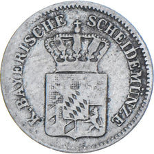 Coin, German States, BAVARIA, Maximilian II, Kreuzer, 1862, VF(30-35), Silver