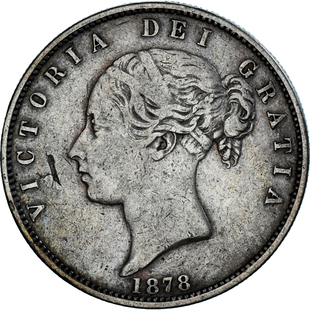 Coin, Great Britain, Victoria, 1/2 Crown, 1878, VF(30-35), Silver, KM:756