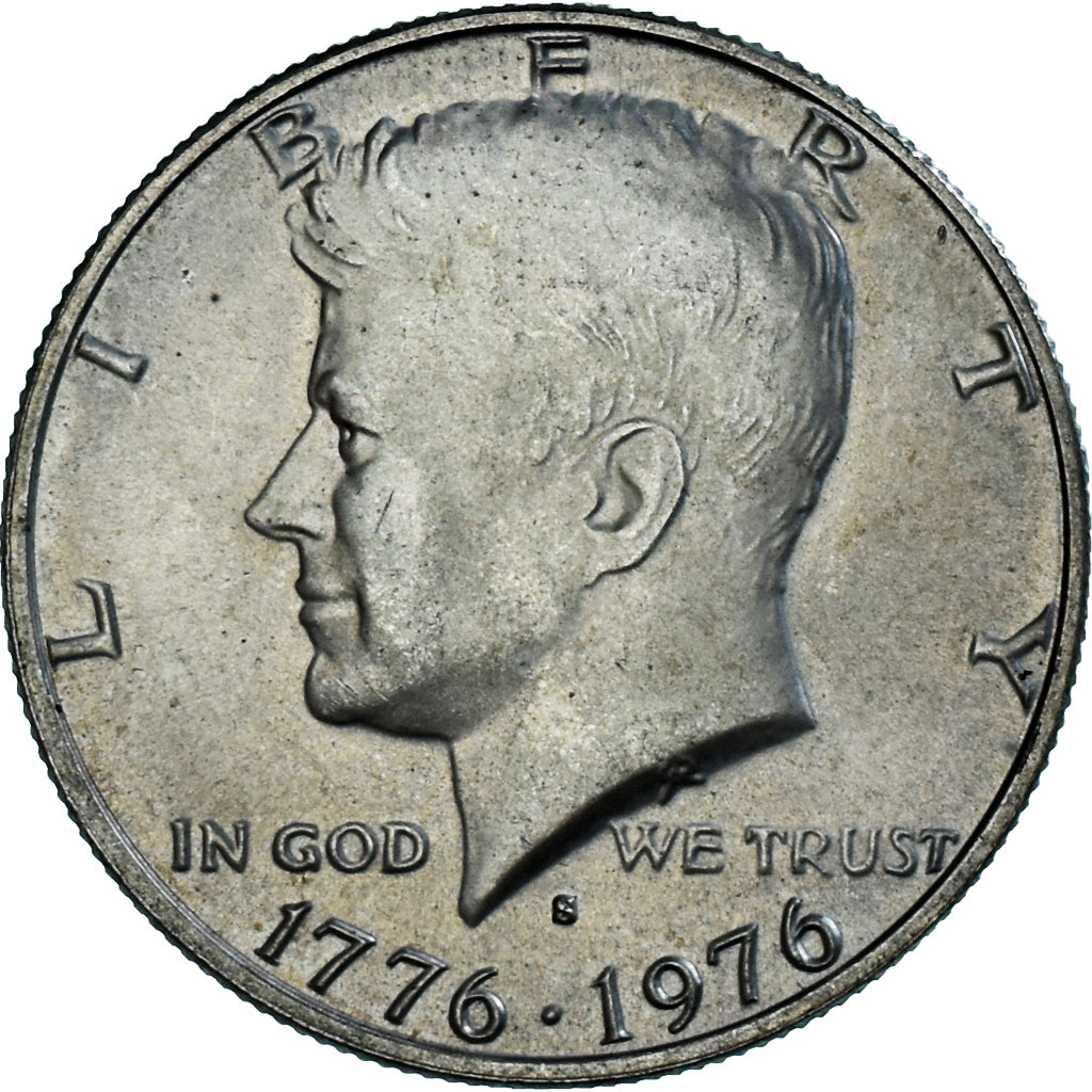 Coin, United States, Kennedy Half Dollar, Half Dollar, 1976, San Francisco